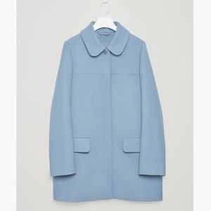 COS | Blue Coat with Peter Pan Collar